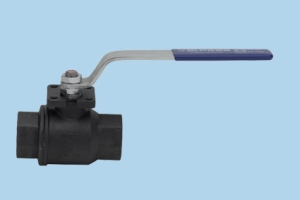 Valvola sfera monoblocco A105, sfera 304, tenuta in Ptfe/Grafite, -20 / +160°C - 5 Bar - 1/4" - Mod. 70006201 - Valpres