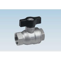 Valvola sfera monoblocco inox 316, con Farfalla, -20 / +150°C, (PN100 a 25°C), attacchi filettati FF 1/2", Mod. ALBA