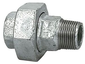 Bocchettone ghisa zincata - tenuta conica - MF - 2" - Fig. 341