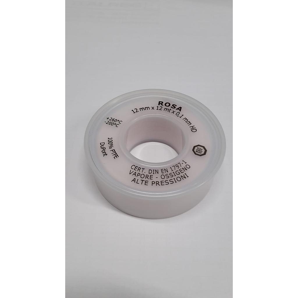 Bobina TEFLON HD Rosa - 12mm x 12mt x 0,1mm - Cert.DIN EN 1797.1 - -200°C / +260°C