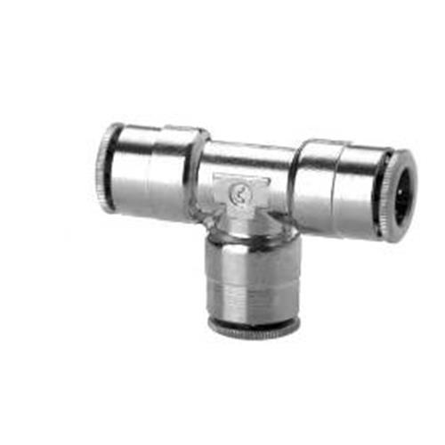 Raccordo Aria Compressa in ottone cromato - TEE Intermedio - 10   Mod.S6540