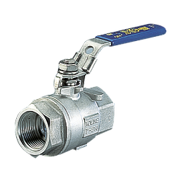 Valvola sfera monoblocco, corpo e sfera inox 316, attacchi FF 2 1/2"