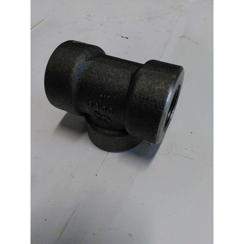 Tee S3000 A105 - 1&#34; - Filettato FFF NPT  