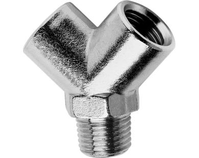 Raccordo in Ottone ad "Y" - F - M - F - 1/2" - Cod. 2040
