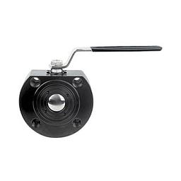 Valvola sfera WAFER, corpo da barra A105, sfera 304, tenuta in PTFE/CarboGrafite, -10 / 200°C, PN16/40 DN100, Mod. MOON  