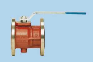Valvola sfera corpo Ghisa EN.GJL-250, sfera inox CF8, -10 / +120°C , attacchi Flangiati PN16 DN025 - Mod.73000306 - Valpres