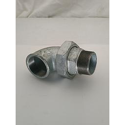 Bocchettone ghisa zincata , Curvo , tenuta conica , MF 2"  Fig. 98