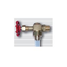 Gruppo porta-livello - Superiore - Con valvola a spillo in Ottone con volantino - Attacco Gas Maschio 3/8x13mm - Art. 135
