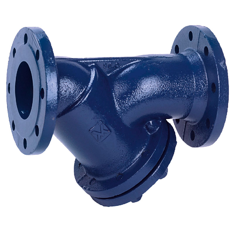 Filtro a &#34;Y&#34; - corpo e coperchio in ghisa - tappo di spurgo - cestello inox304 - Guarnizione esente amianto - Flangiato PN16 DN125 - Fig. 265 - Mival