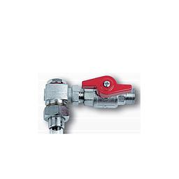 Gruppo porta-livello - Superiore - Valvola a sfera in Ottone + Guarnizione EPDM - Attacco Gas Maschio 1/2x16mm - Art. 134