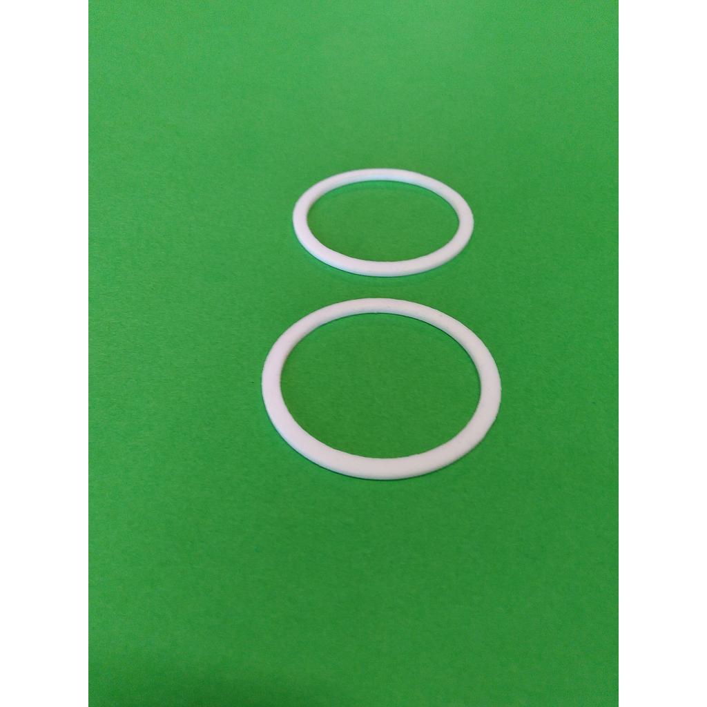 Guarnizione in Teflon diam. 50x42x1,5 mm per Indicatori di Passaggio 1/2" filettati