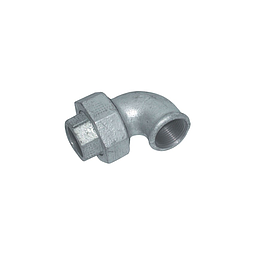 Bocchettone ghisa zincata , Curvo , tenuta conica , FF 1 1/2"  Fig. 96