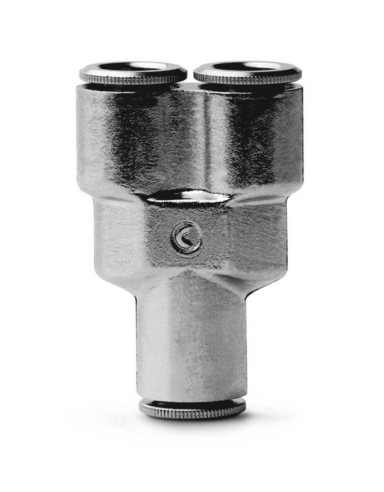 Raccordo Ottone - Super Rapido - Aria Compressa ad "Y" - 6x6x6 - Mod. 6560-6 - CAM