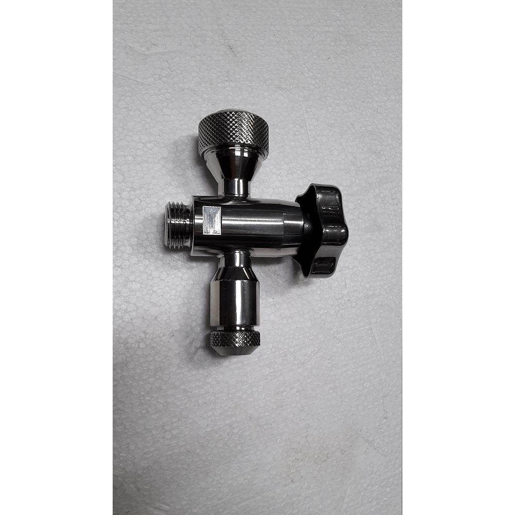 Portalivello inox aisi 304 - attacco Gas Maschio 1/2&#34; per Tubo 16 mm - Parte Inferiore - Art.139 - RIZ.