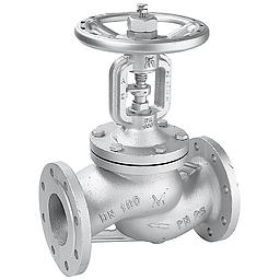 Valvola manuale DN80 PN25, corpo in ghisa sferoidale EN-GJS-400-18-LT, flusso avviato, tenuta stelo a soffietto, coperchio a vite esterna, tenuta otturatore: Ptfe/Grafite. Fig.M63-T - Mival