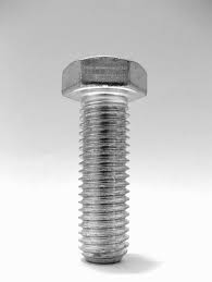 Vite acc.8.8 zincato bianco, testa esag., tutto filet. UNI5739 - 20-065 