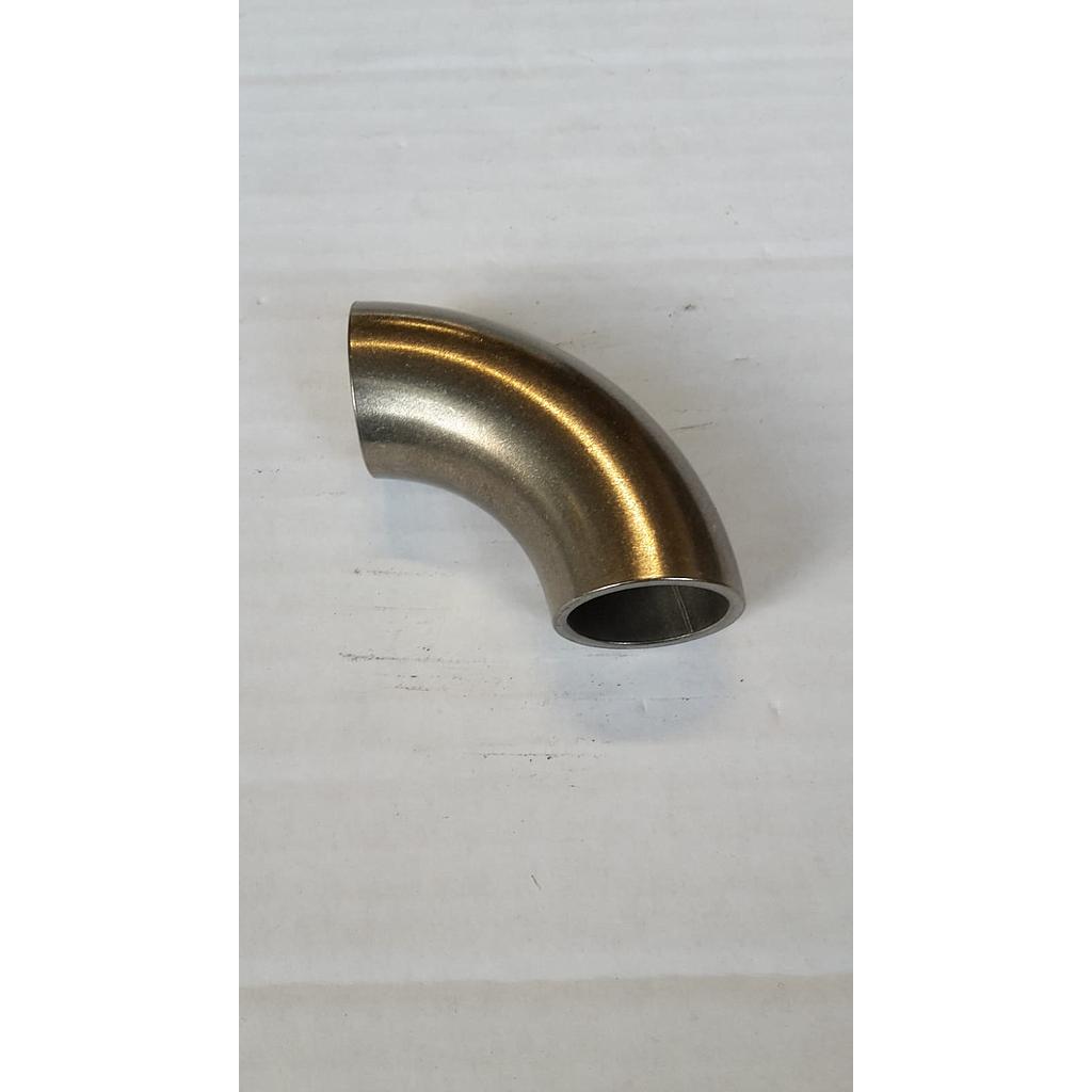 Curva 90° Saldata Elettrounita inox aisi 304L - Grezza - 25x2 mm - R=37
