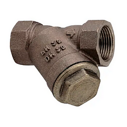 Filtro a "Y" - Corpo in Ottone - Cestello in Inox AISI 304 - Filtrazione 0,4 mm - Filettato FF Gas - PN20 1/4"