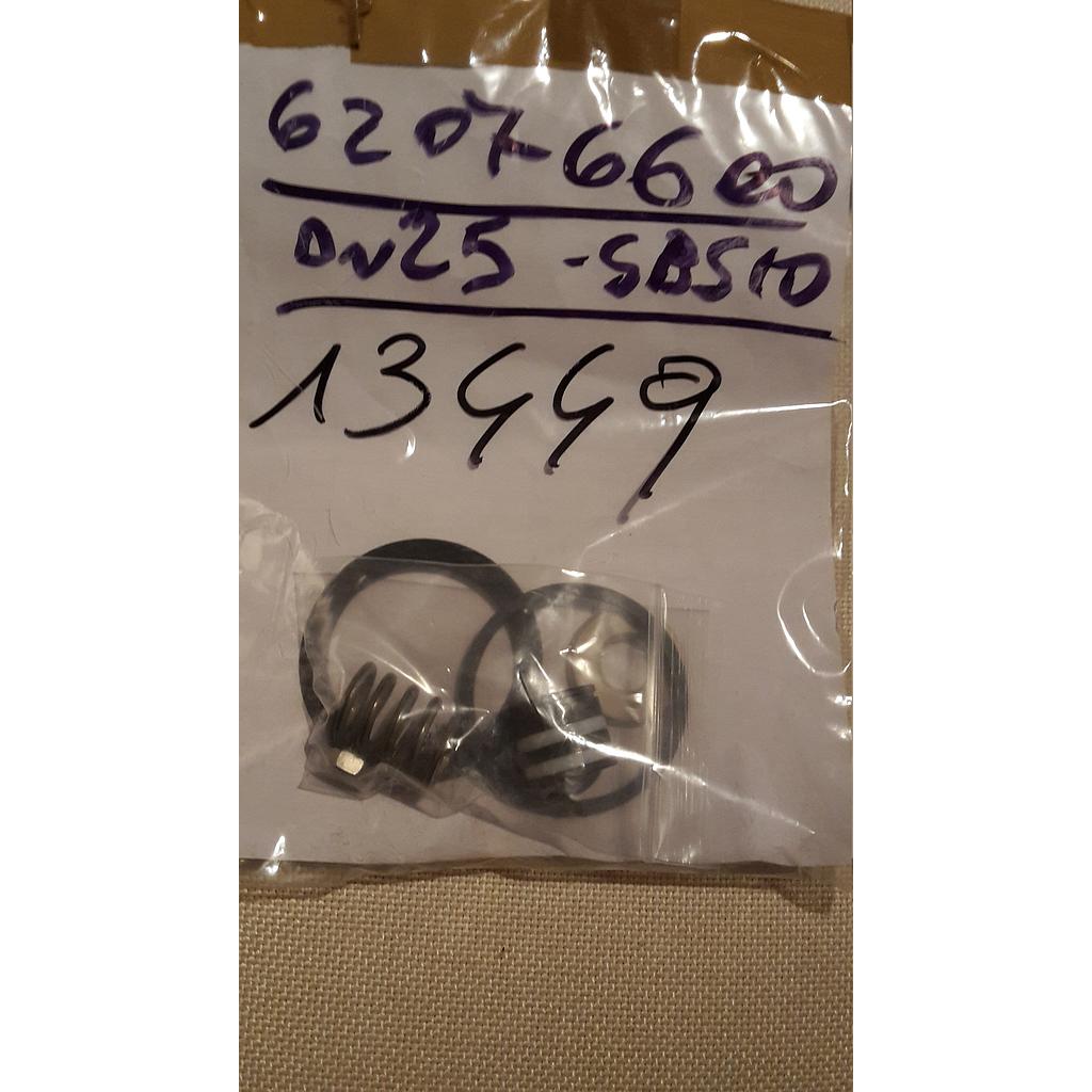 Serie Ricambio lato corpo SBS10/GRS10 DN25 GJS-WCB T.PK. 2vie - (guarniz.corpo, premistoppa, molla, disco tenuta Peek) - Cod. 13449 - Italvalvole
