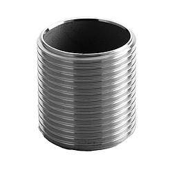 Nipplo Liscio Inox AISI 316 - Filettatura Gas Cilindrica - L=25 mm - 1/2"
