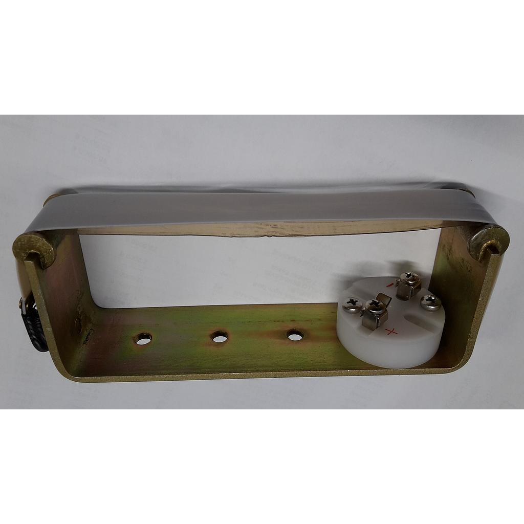 Termocoppia con Archetto in acciaio carbonio galvanizzato giallo, con Nastro di Teflon bianco - ZTC. 29. FE/CO.
