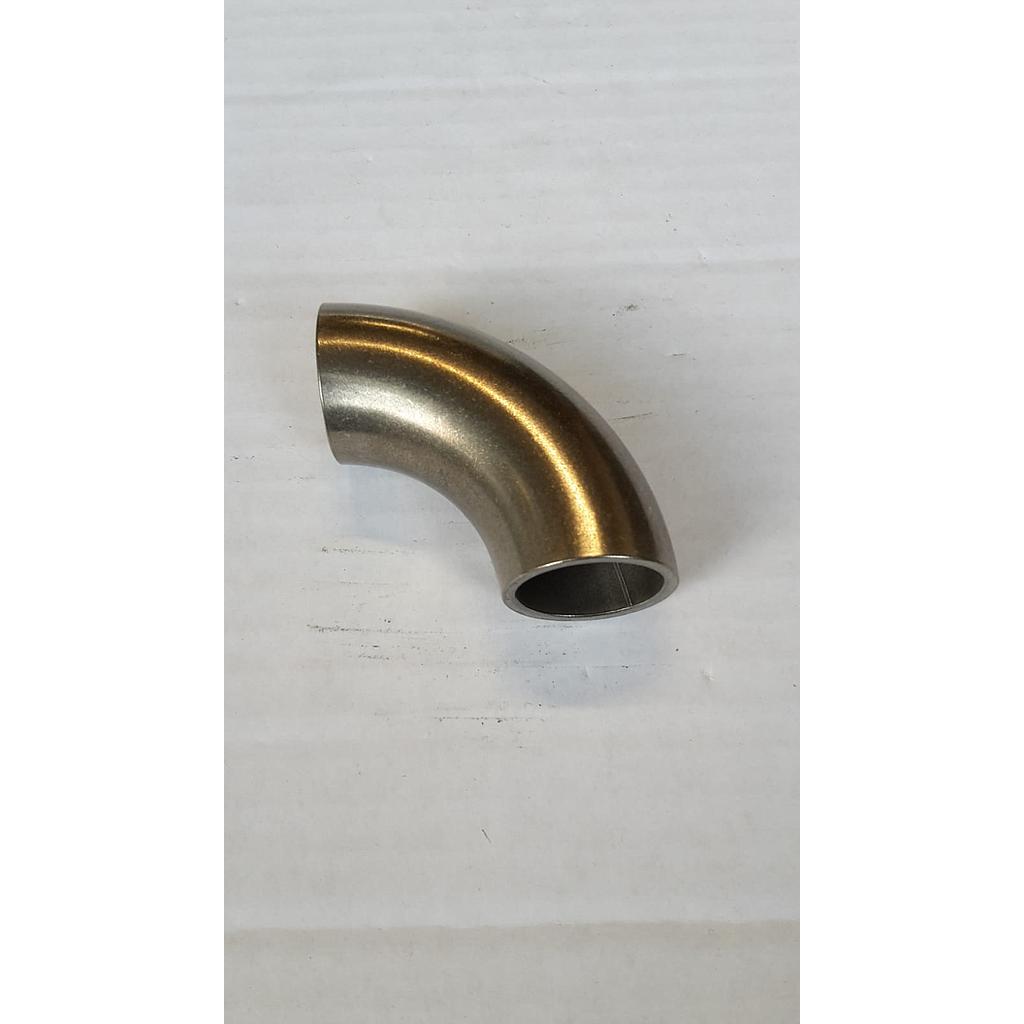 Curva 90° Saldata Elettrounita inox aisi 316L - Grezza - 25x2 mm - R=37