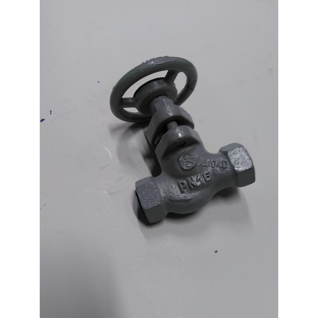 Valvola manuale a pistone, corpo in ghisa JL1040(GG25)PN16, attacchi filettati gas FF 1/2" - Bont