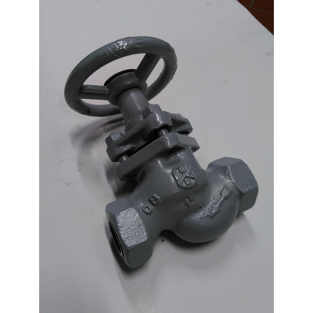 Valvola manuale a pistone, corpo in ghisa JL1040(GG25)PN16, attacchi filettati gas FF 1" - Bont