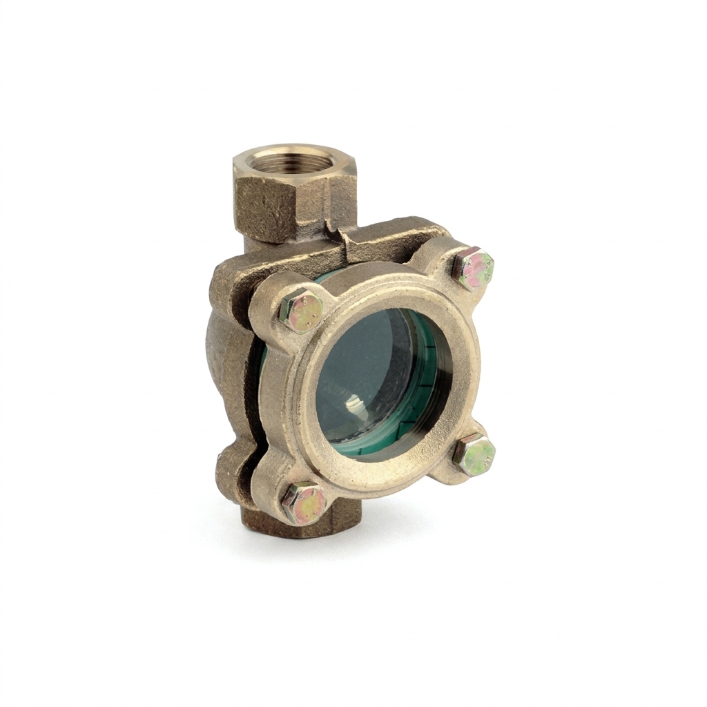 Indicatore di Passaggio - Mod. 160 - Corpo in Bronzo - A Singolo Cristallo Temperato - 1"