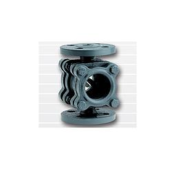 Indicatore di passaggio flangiato GG25 PN16 DN40 - Art. 164/A - doppio vetro (temperato)