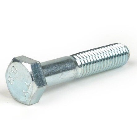Vite acc.8.8 zincato bianco, testa esag., parziale filet. UNI5737 - 14-070 