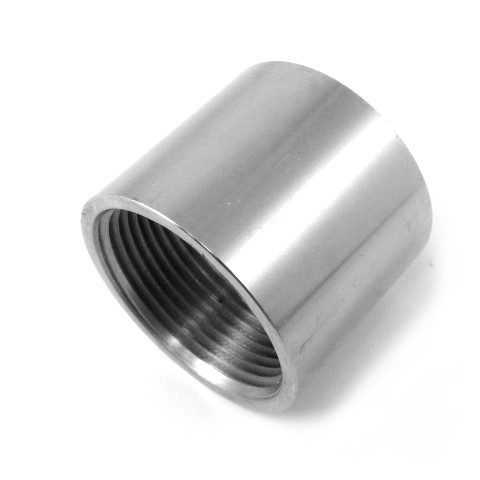 Manicotto Inox Aisi 316L - DIN 2986 - 1 1/2&#34; - Diametro Esterno 54,5 mm - Lunghezza 48 mm - Ricavato da tubo S.S.