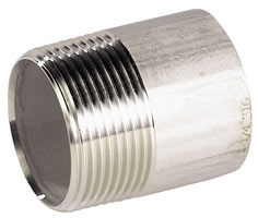 Tronchetto Inox AISI 316 - Filettatura Gas Conica - L=40 mm - 3/4"