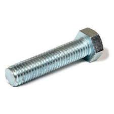 Vite acc.8.8 zincato bianco, testa esag., tutto filet. UNI5739 - 16-055