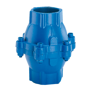 Valvola Ritegno a Membrana,corpo ghisa EN.GJL.250 PN16, attacchi filettati gas FF 3, gomma naturale NR, temper.max. 60°C, mod.207-Socla
