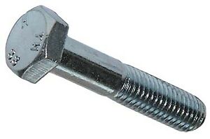 Vite acc.8.8 zincato bianco, testa esag., parziale filet. UNI5737 - 20-100