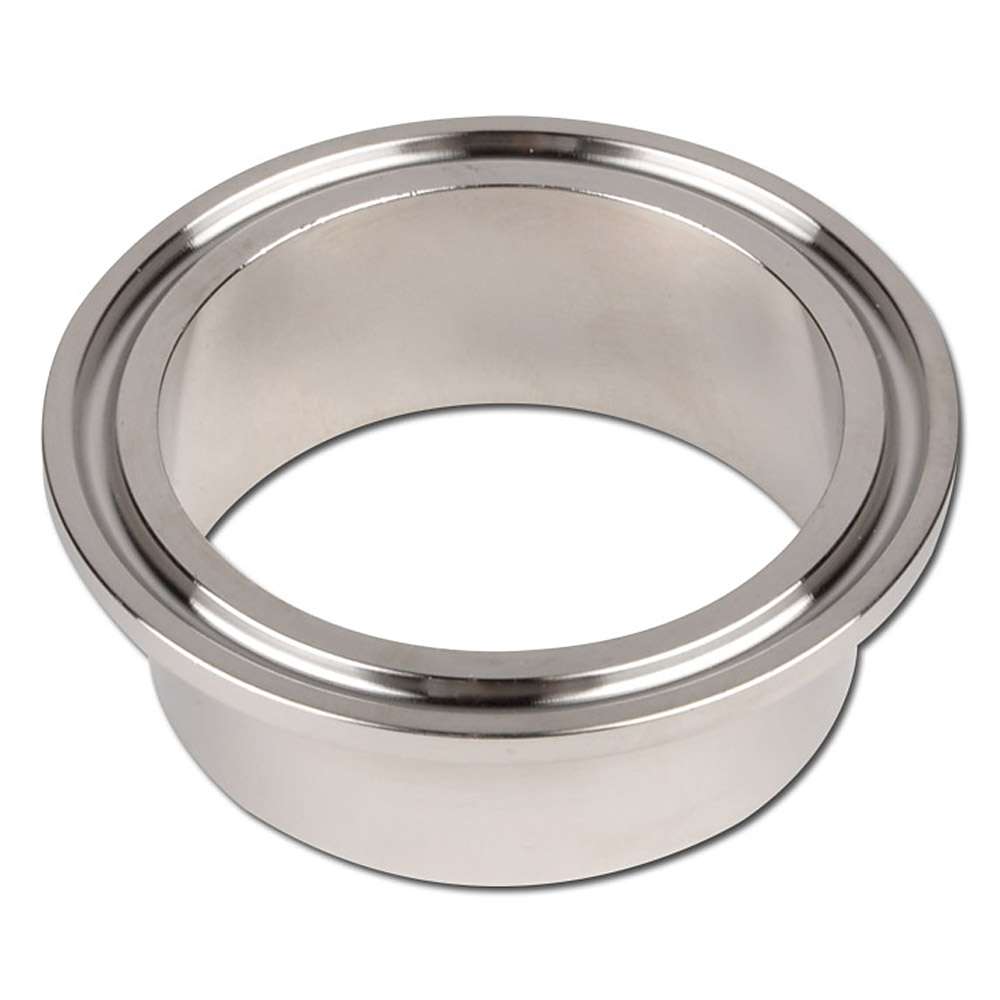 Semiraccordo Clamp inox aisi 316L - 3/4" - Diametro 19,05 x  L=28,6 mm - Diametro flangetta 25,2