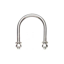 Cavallotto inox aisi 304 - 3" - M10  Completo di due dadi  e due rondelle , inox - Art.XCM11-C/2-XCP11-C/2 - (Stim.)