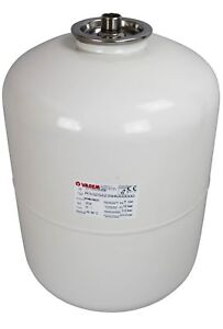 Vaso Espansione Autoclave / Riscaldamento 25LT  - 10 ÷ + 99°C - Pressione 8 bar - Precarica 3,5 Bar - Attacco Gas Maschio 1&#34; - Extravarem White - CE