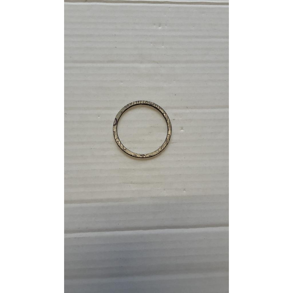 Guarnizione Grafite Corpo/Cappello per Valvole manuali a soffietto Fig.51-53-54 / 61-63-64 / 346 - DN15/20 - Diam. 49x38x1,5mm - Mival - Cod.GU19.049.A