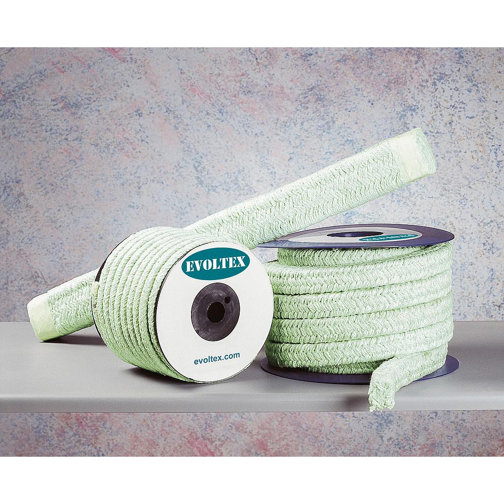 Treccia ECOLROPE 6S - 25x25 mm - Fibra Vetro HT + filo Inconel - 1050°C
