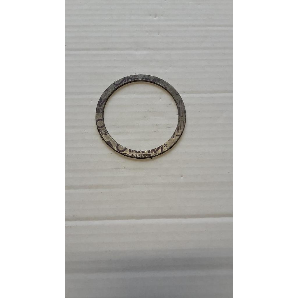 Guarnizione Grafite Corpo/Cappello per Valvole manuali a soffietto Fig.51-53-54 / 61-63-64 / DN65-80 / Ghisa - Diametro 115x100x1,5mm - Mival - Cod.GU19.115.A