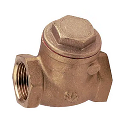 Valvola di Ritegno a Clapet - Corpo in Bronzo - Tenuta EPDM - 3/4"