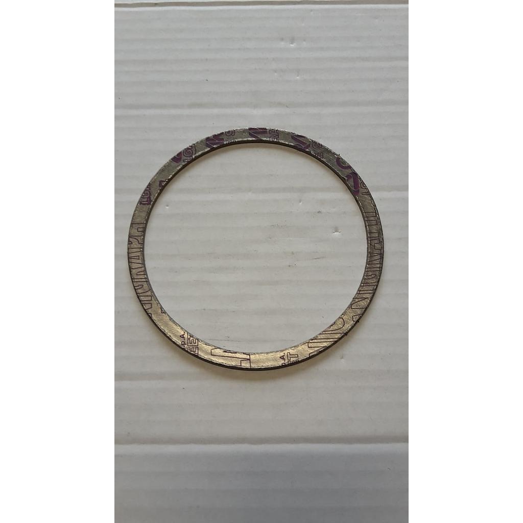 Guarnizione Grafite Corpo/Cappello per Valvole manuali a soffietto Fig.346 DN65-80 / Acciaio - Diam.110x97x1,5mm - Mival - Cod.GU19.110.A