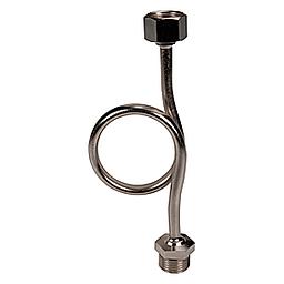 Serpentino raffreddamento in Rame cromato - serie Pesante - PN16 - 1/4" Gas Femmina Girevole x 1/4" Gas Maschio Fisso - Cod. 101B01 - Par.
