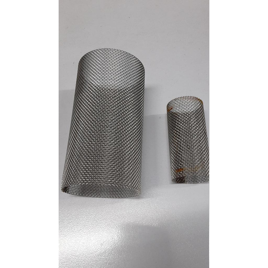 Cestello inox 304 di ricambio per filtro Mival DN25 - Fig. 265/266 - (Rete metallica con fori quadri da 0,87 mm)