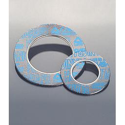 Guarnizione Grafite Armata Inox a Grattugia - Anello inox di rinforzo su foro interno - sp. 2 mm - PN10/40 DN25 - Metaltex
