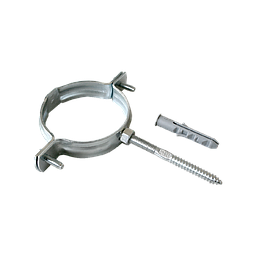 Collare zincato 4" - Dado appuntato - completo di tassello - Art. 10013