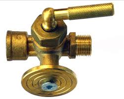 Rubinetto Porta Manometro in Ottone PN16 con premistoppa e flangetta di controllo con vite di chiusura su foro centrale - tipo Pesante - attacchi  gas MF 1/2"