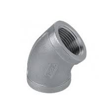Gomito 45° FF Inox AISI 316 EN 10253-4 - 1/2"